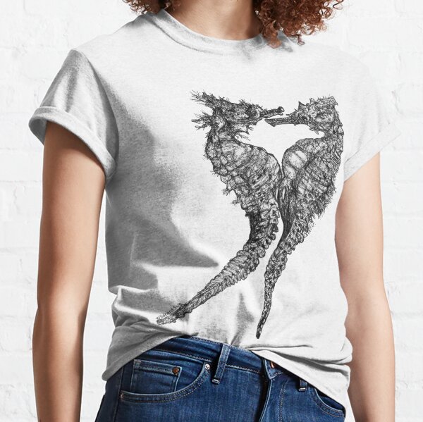 Chris and Gladis - Seahorses in love Classic T-Shirt