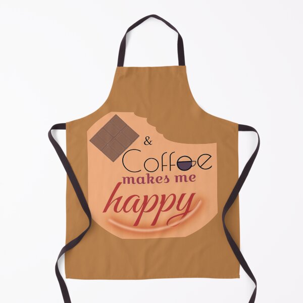 Item preview, Chocolate and Coffee makes me happy cocoa humour designed and sold by glowvim.