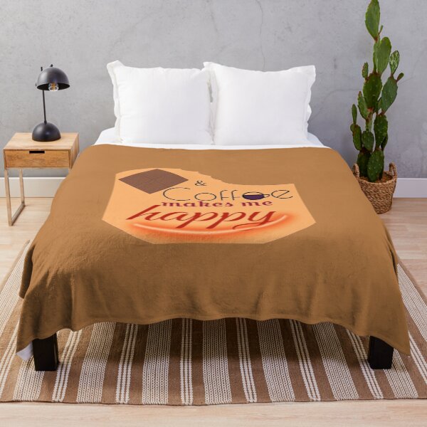 Item preview, Chocolate and Coffee makes me happy cocoa humour designed and sold by glowvim.