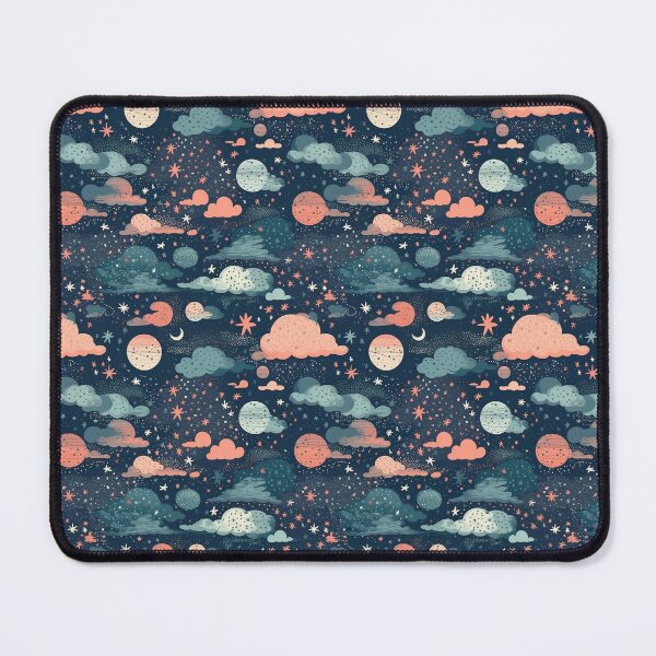 Item preview, Fantasy Night Sky with Moon Stars and Planets Pattern  designed and sold by StudioTokyo.