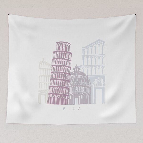 Item preview, PISA SKYLINE POSTER PASTEL designed and sold by paulrommer.