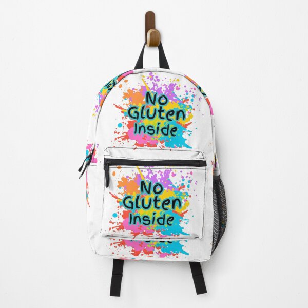 Item preview, Colourful Paint Splatter Design with the quote - No Gluten Inside designed and sold by Paul Corps.