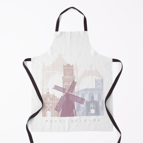 Item preview, PONTA DELGADA SKYLINE POSTER PASTEL designed and sold by paulrommer.