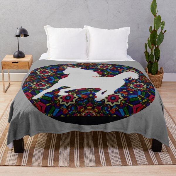 Item preview, white horse mosaic designed and sold by THE AMERICAN TEEVANGELIST.