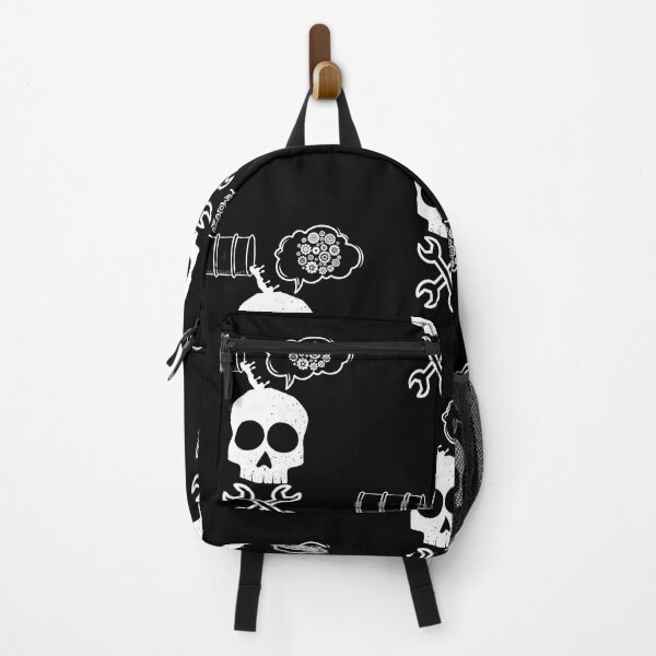 Item preview,  Thinking mechanical white skull artwork designed and sold by Szafone.