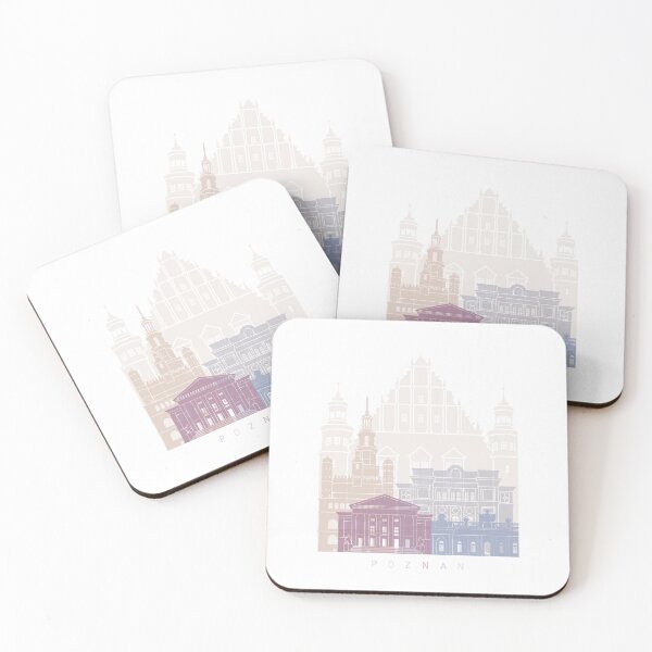 Item preview, POZNAN SKYLINE POSTER PASTEL designed and sold by paulrommer.