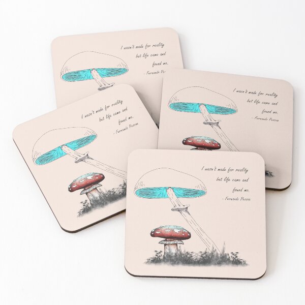 Item preview, Ink mushroom with quote designed and sold by AR-Illustration.