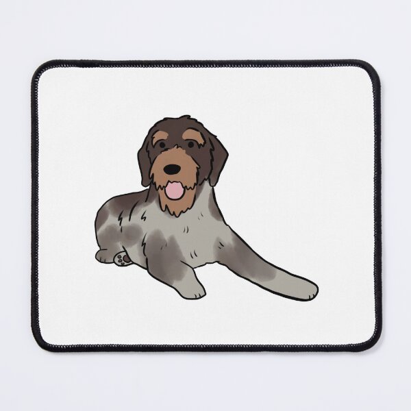 Item preview, German wirehaired pointer cute illustration  designed and sold by Yarafantasyart.