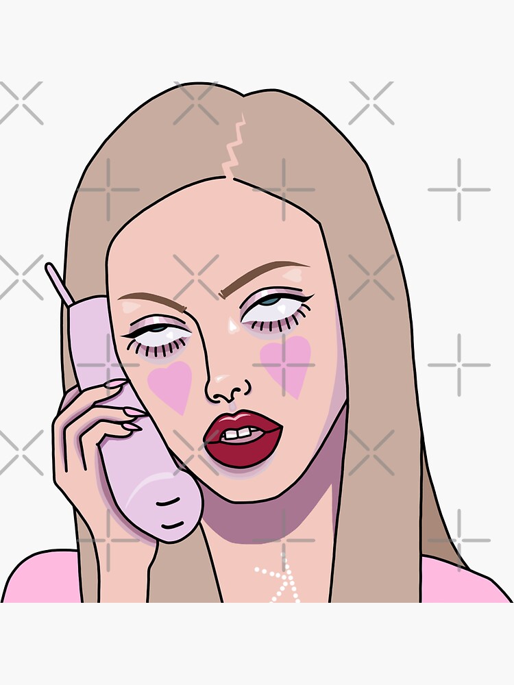 mean girls karen sticker by thelamehuman redbubble