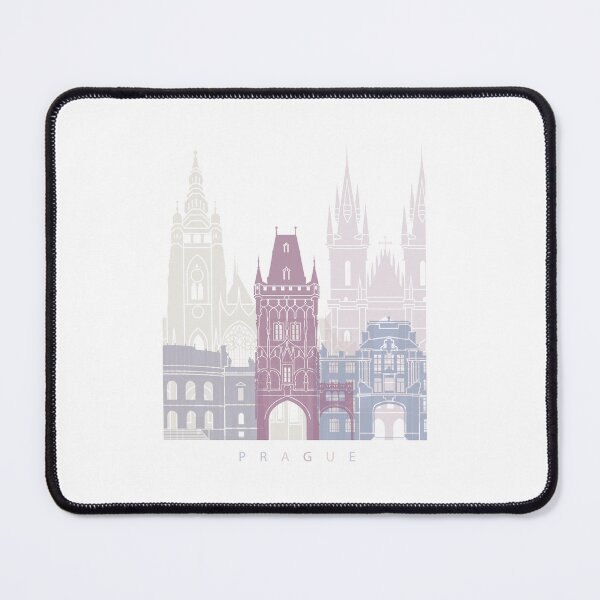 Item preview, PRAGUE SKYLINE POSTER PASTEL designed and sold by paulrommer.