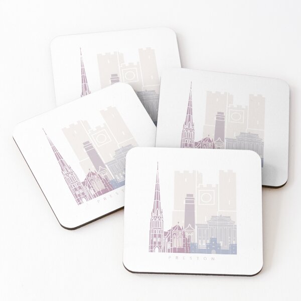 Item preview, PRESTON SKYLINE POSTER PASTEL designed and sold by paulrommer.
