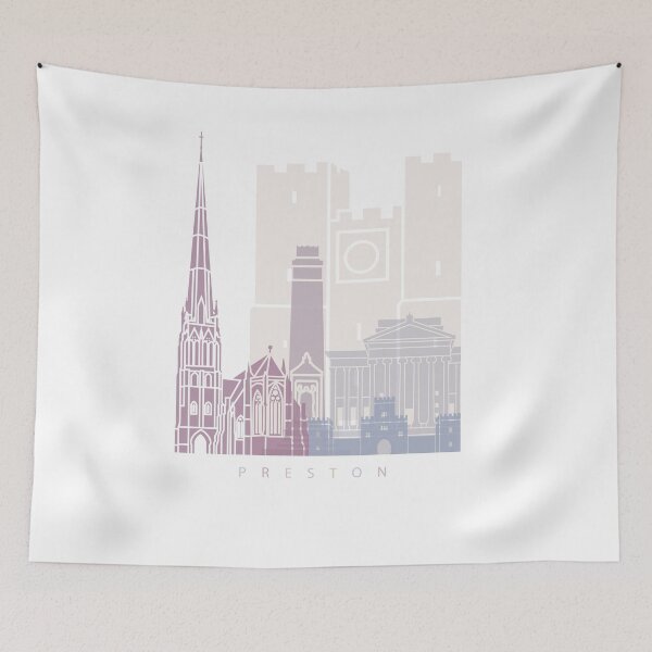 Item preview, PRESTON SKYLINE POSTER PASTEL designed and sold by paulrommer.