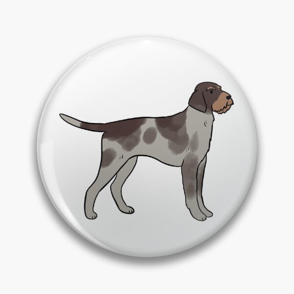 Item preview, German wirehaired pointer cute illustration  designed and sold by Yarafantasyart.