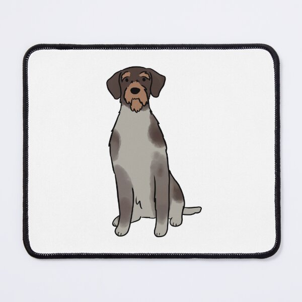 Item preview, German wirehaired pointer cute illustration designed and sold by Yarafantasyart.