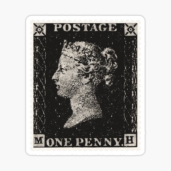 Item preview, The Penny Black Postage Stamp designed and sold by NaturePrints.