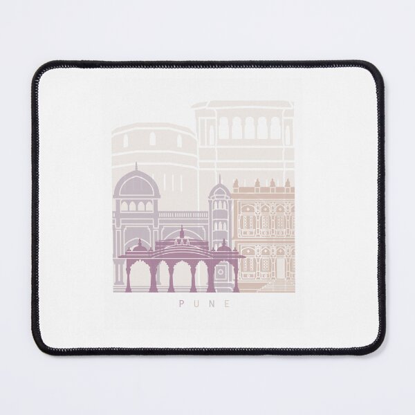 Item preview, PUNE SKYLINE POSTER PASTEL designed and sold by paulrommer.