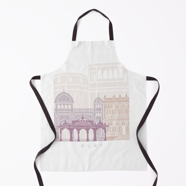 Item preview, PUNE SKYLINE POSTER PASTEL designed and sold by paulrommer.