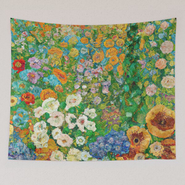Item preview, Gustav Klimt Flower Garden designed and sold by maniacfitness.