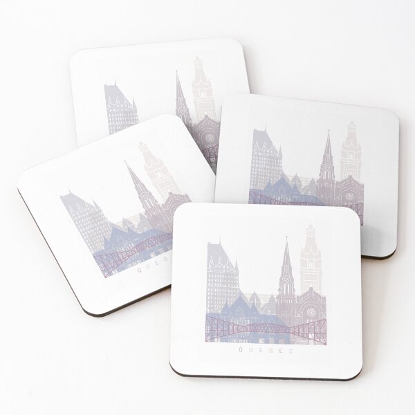 Item preview, QUEBEC SKYLINE POSTER PASTEL designed and sold by paulrommer.