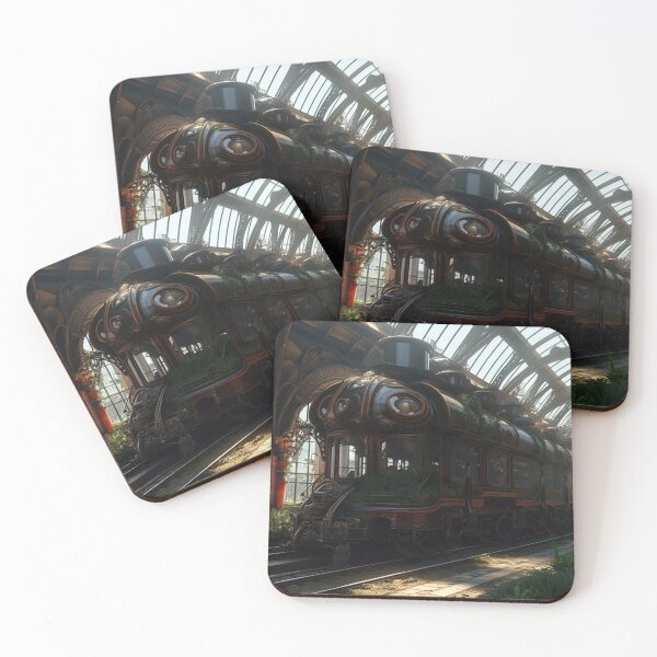 Item preview, Last Train to Nowhere : Abandoned Steampunk Trainstation designed and sold by ArcStormDesigns.
