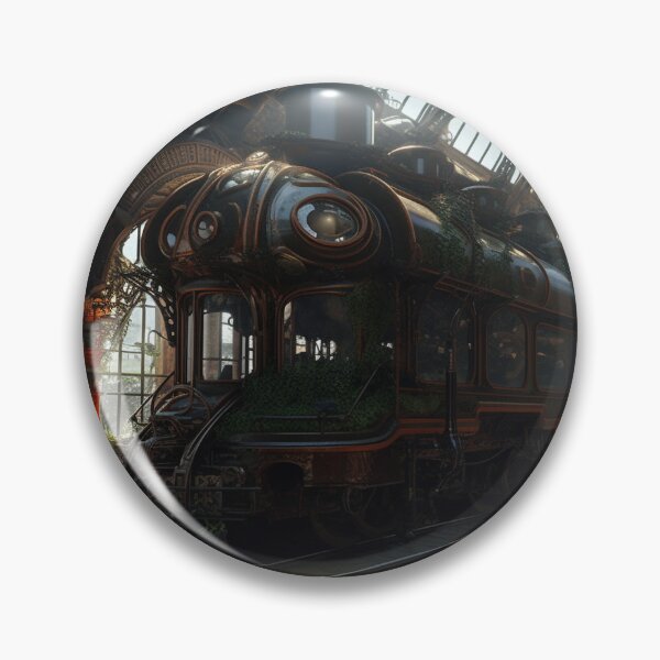 Item preview, Last Train to Nowhere : Abandoned Steampunk Trainstation designed and sold by ArcStormDesigns.