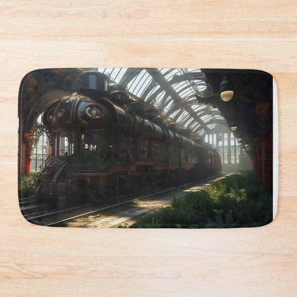 Item preview, Last Train to Nowhere : Abandoned Steampunk Trainstation designed and sold by ArcStormDesigns.