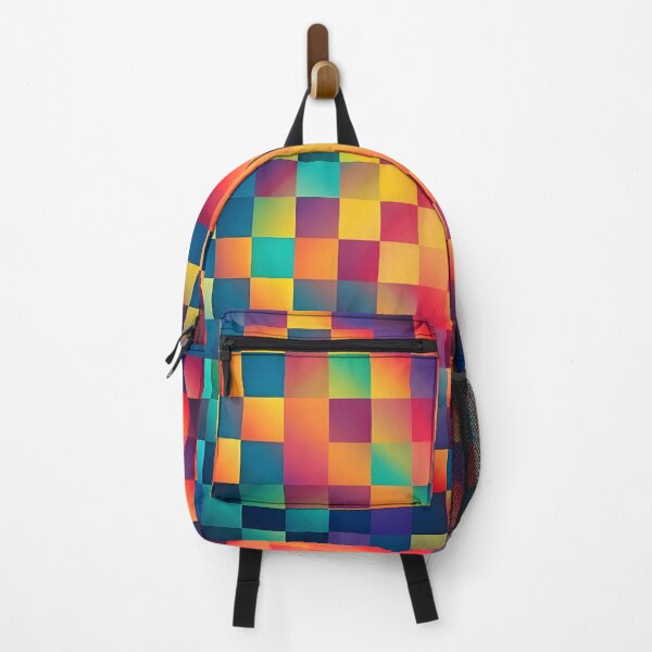 Item preview, Colorful Tile Checker Pattern designed and sold by PatternBestFan.