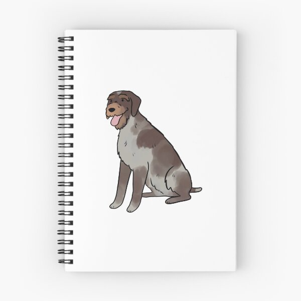 Item preview, German wirehaired pointer cute illustration designed and sold by Yarafantasyart.