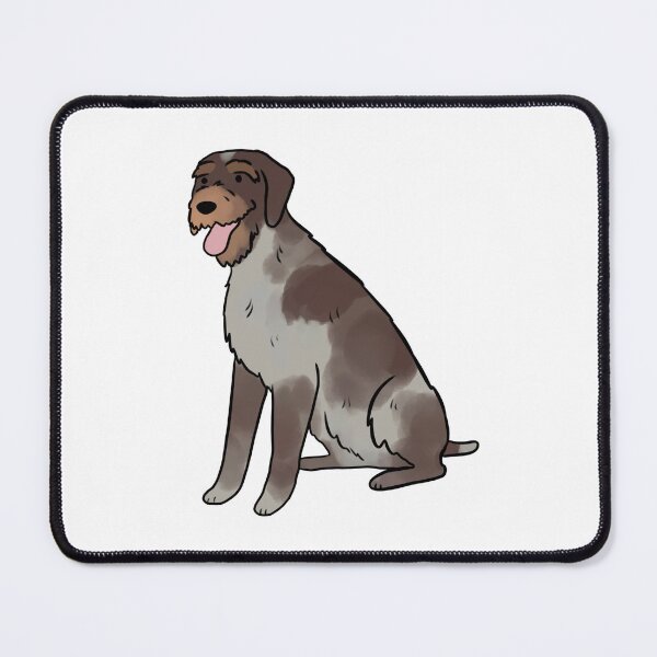 Item preview, German wirehaired pointer cute illustration  designed and sold by Yarafantasyart.