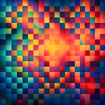Artwork thumbnail, Colorful Tile Checker Pattern by PatternBestFan