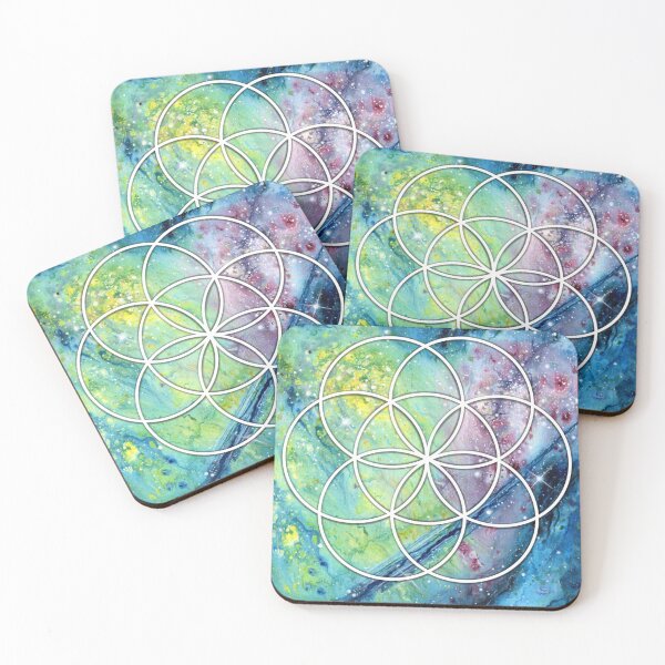 Item preview, Sacred Geometry - Seed Of Life - Cosmic art designed and sold by Handmaiduns.