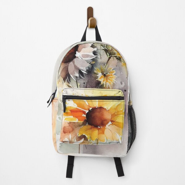 Item preview, Sunflower and daisy Flower collection #19 watercolor designed and sold by LollyShineART.