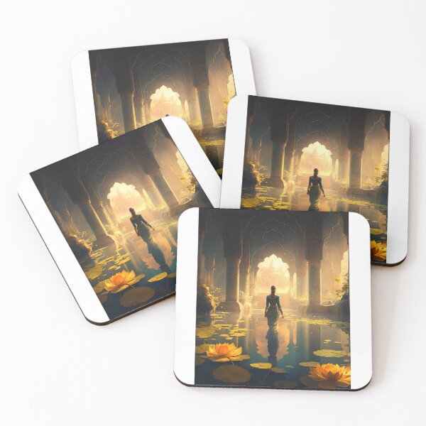 Item preview, Woman in the fantastic indian temple designed and sold by Art-Orchid.
