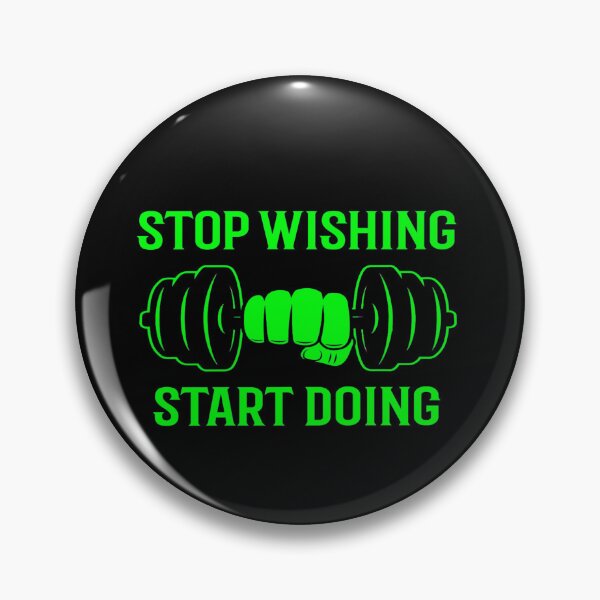 Item preview, STOP WISHING START DOING (GREEN) designed and sold by RUBYAL.