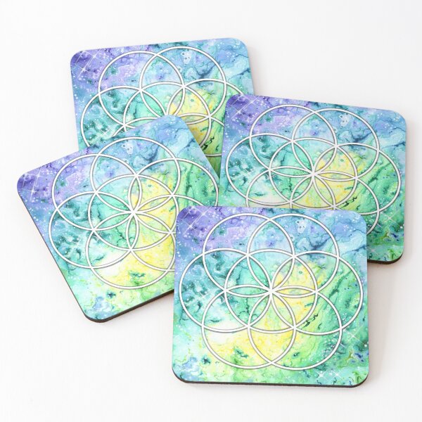 Item preview, Sacred Geometry - Seed Of Life - Cosmic art designed and sold by Handmaiduns.