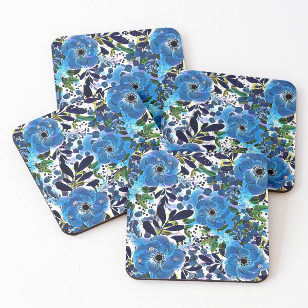 Item preview, BLUE FLOWER COOL COLOUR designed and sold by rawat401.