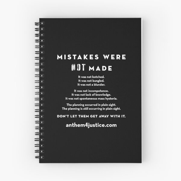 Item preview, Mistakes Were NOT Made: An Anthem for Justice (It Was Not Botched) designed and sold by Margaret Anna Alice Through the Looking Glass.