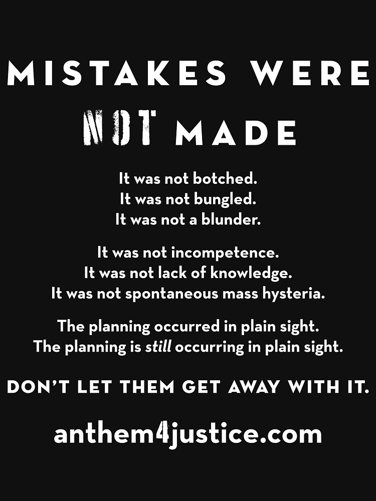 Thumbnail 7 of 7, Classic T-Shirt, Mistakes Were NOT Made: An Anthem for Justice (It Was Not Botched) designed and sold by margaretaalice.