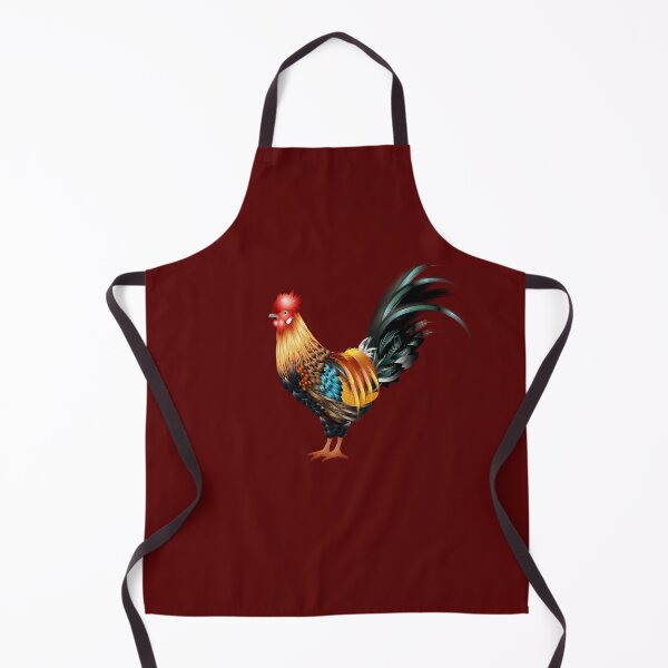 Item preview, artistically drawn and brightly colored rooster designed and sold by Kisho.