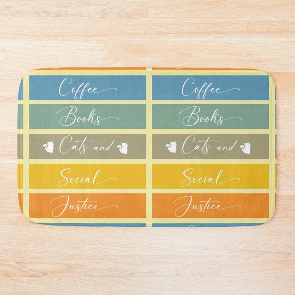 Item preview, Books And Coffee And Cats And Social Justice,Funny Quote For Cat Lovers designed and sold by fatydesignspace.