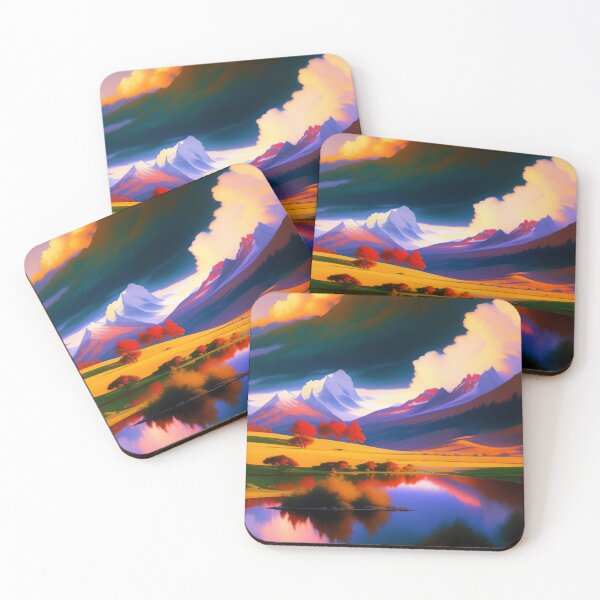 Item preview, The mountains  River Landscape Art  designed and sold by Tshirtstory.