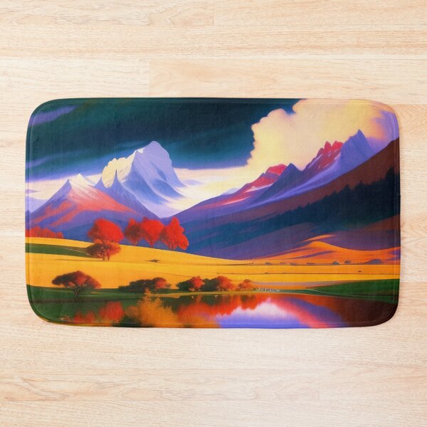 Item preview, The mountains  River Landscape Art  designed and sold by Tshirtstory.