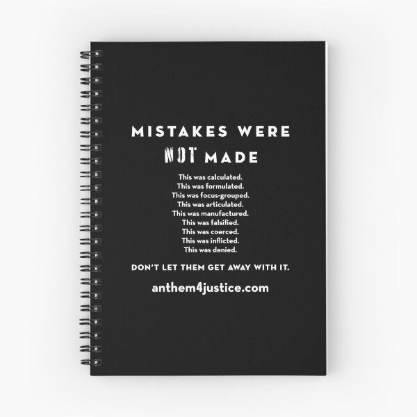 Item preview, Mistakes Were NOT Made: An Anthem for Justice (This Was Calculated) designed and sold by Margaret Anna Alice Through the Looking Glass.