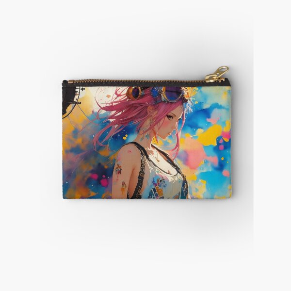 Item preview, Anime Girl - Gorgeous woman in anime style painted with Colourful and vibrant colours. designed and sold by T1337.