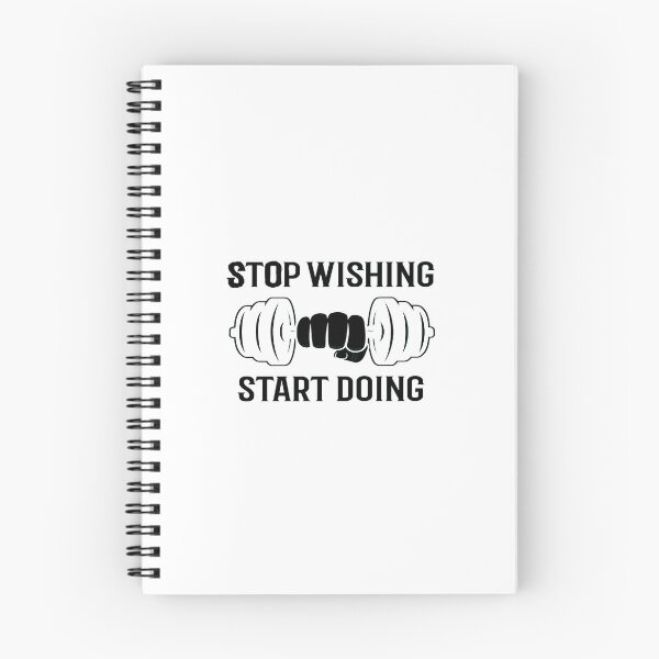 Item preview, STOP WISHING START DOING (WHITE) designed and sold by RUBYAL.