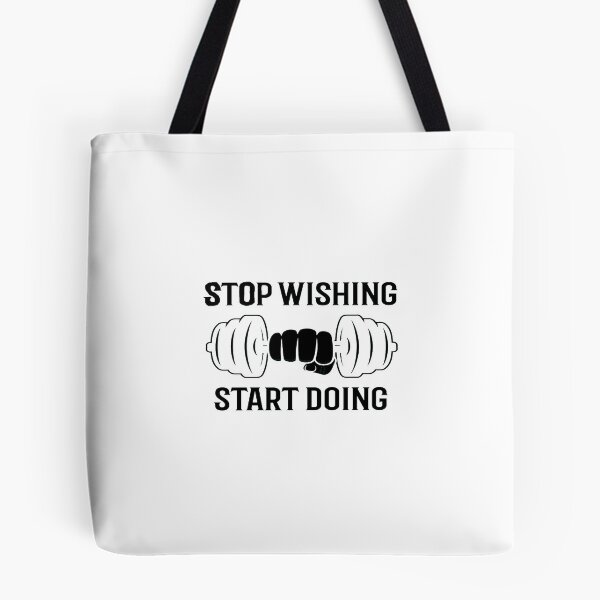 Item preview, STOP WISHING START DOING (WHITE) designed and sold by RUBYAL.