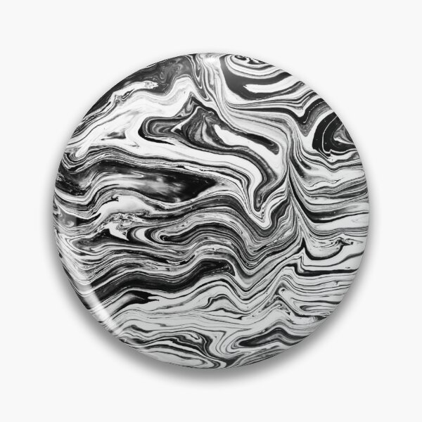 Item preview, Black and white abstract contour line style fluid art paintinf designed and sold by PuzbieArts.