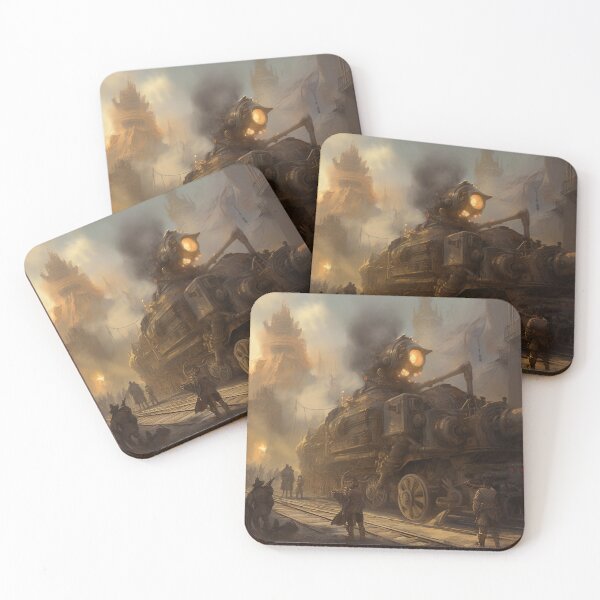 Item preview, Armoured Train : Steampunk Concept Art designed and sold by ArcStormDesigns.