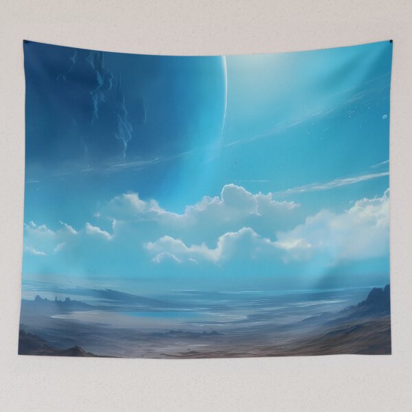 Item preview, Blue Horizons: A Rocky Alien World Under Azure Skies designed and sold by MonsterMatt87.