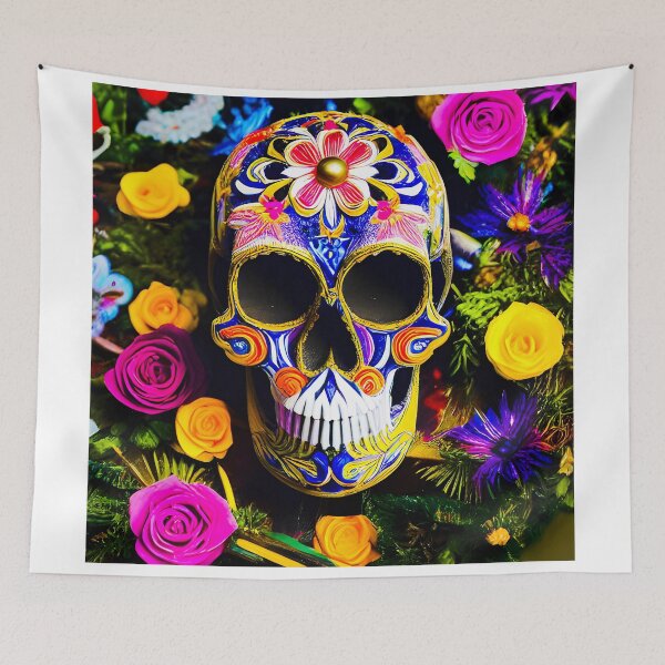 Item preview, BIKER STYLE MOTO FLOWER SKULL FASHION designed and sold by Mark Fischer.